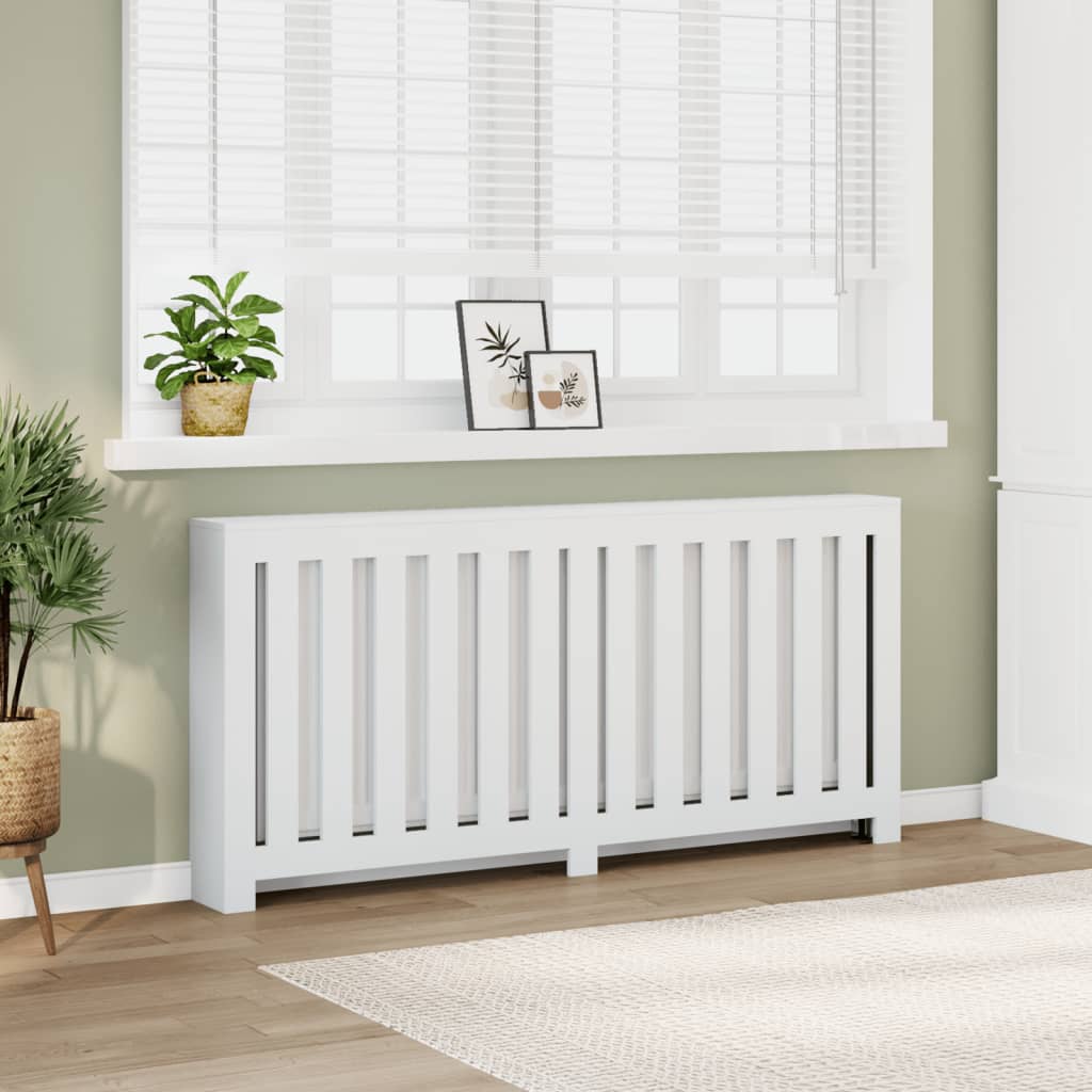 Vidaxx contour de radiateur 175x20x82 cm bois d'ingénierie blanc