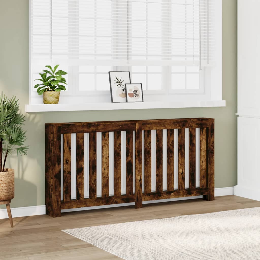 Vidaxx caisson de radiateur 175x20x82 cm bois traité, chêne fumé