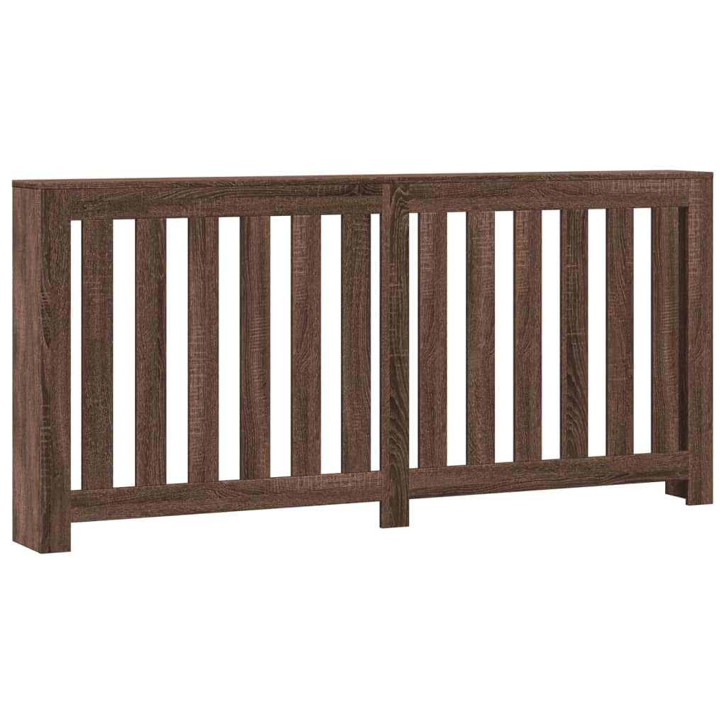 VidaXL Caisson de radiateur 175x20x82 cm bois d'ingénierie chêne brun