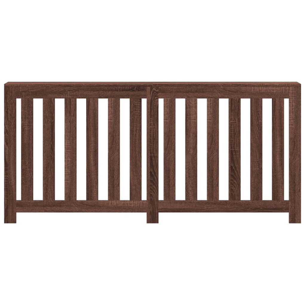 VidaXL Caisson de radiateur 175x20x82 cm bois d'ingénierie chêne brun