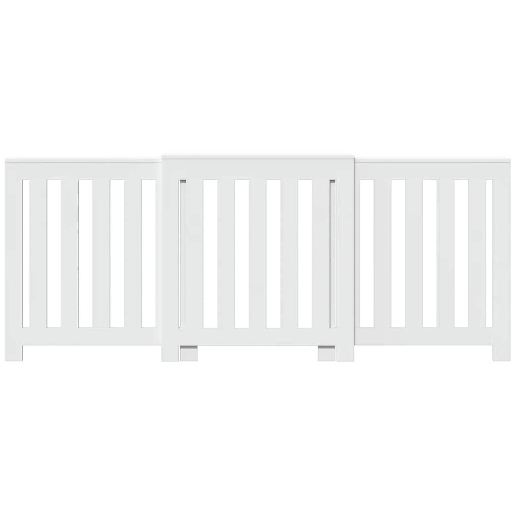 Vidaxx caisson de radiateur 205x21,5x83,5 cm bois d'ingénierie blanc