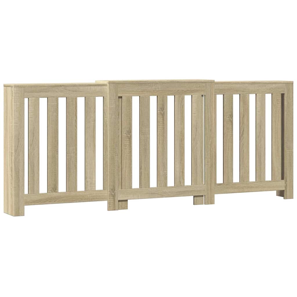 Vidaxx contour de radiateur 205x21,5x83,5 cm en dérivé du bois couleur chêne sonoma
