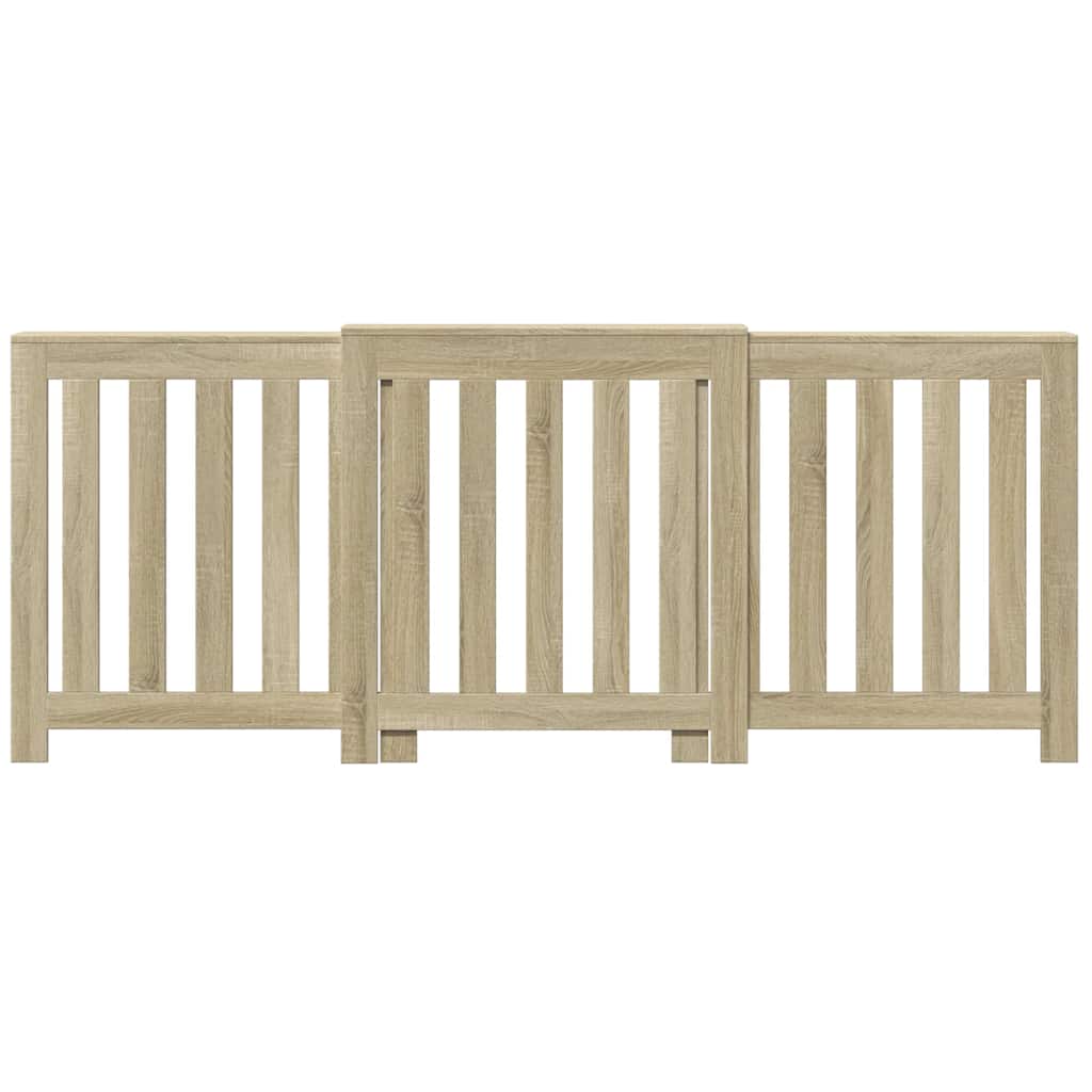 Vidaxx contour de radiateur 205x21,5x83,5 cm en dérivé du bois couleur chêne sonoma