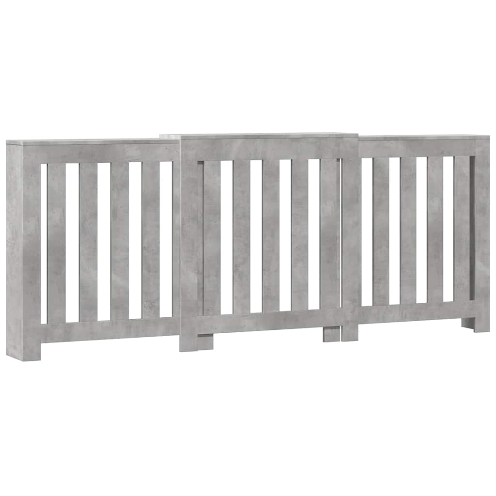 Vidaxx transformation de radiateur 205x21,5x83,5 cm bois d'ingénierie béton gris