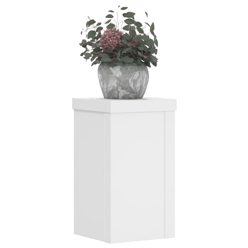 VidaXL supports pour plantes 2 pcs 10x10x18 cm bois d'ingénierie blanc
