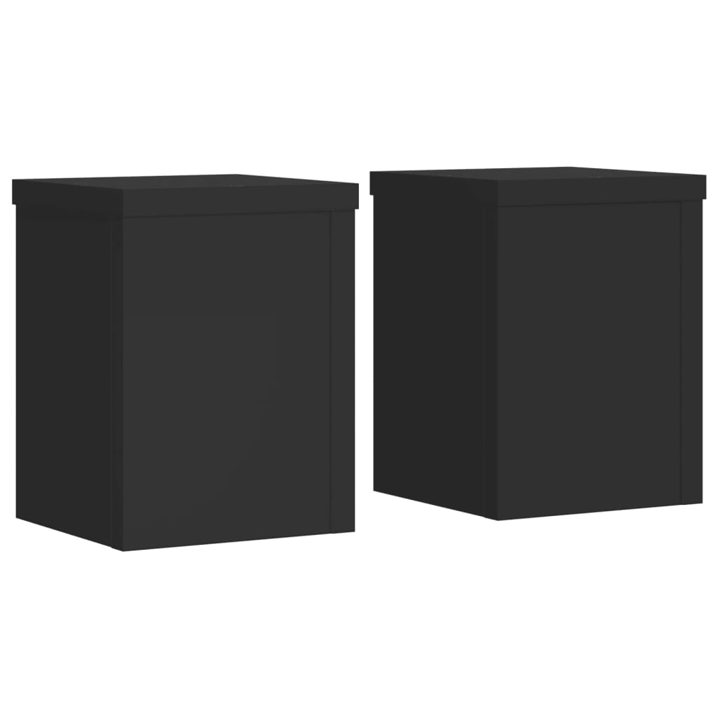 Vidaxx supports pour plantes 2 pcs 15x15x20 cm bois traité noir