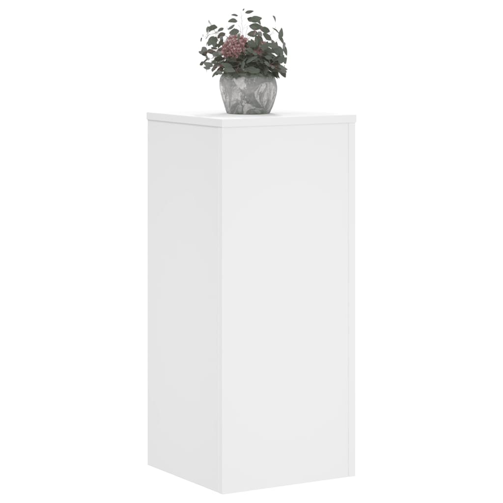 VidaXL supports pour plantes 2 pcs 30x30x70 cm bois d'ingénierie blanc