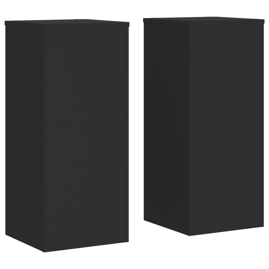 Vidaxx supports pour plantes 2 pcs 30x30x70 cm bois traité noir