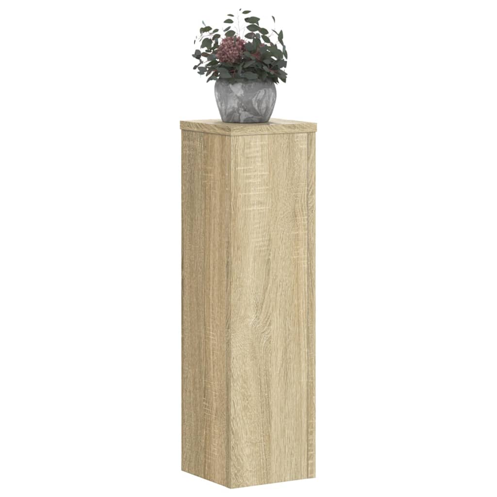Vidaxx supports pour plantes 2 pcs 17x17x60 cm bois d'ingénierie chêne sonoma