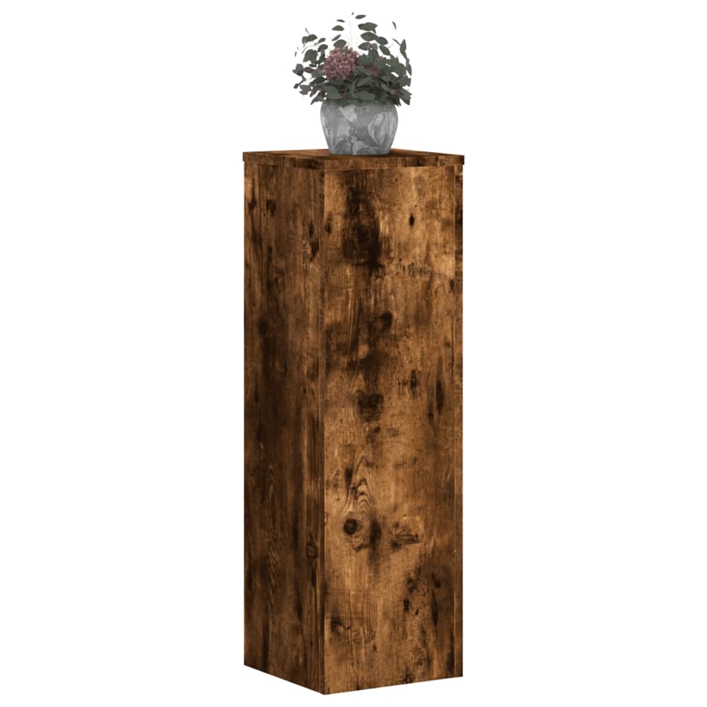 Vidaxx supports pour plantes 2 pcs 25x25x80 cm bois traité chêne fumé