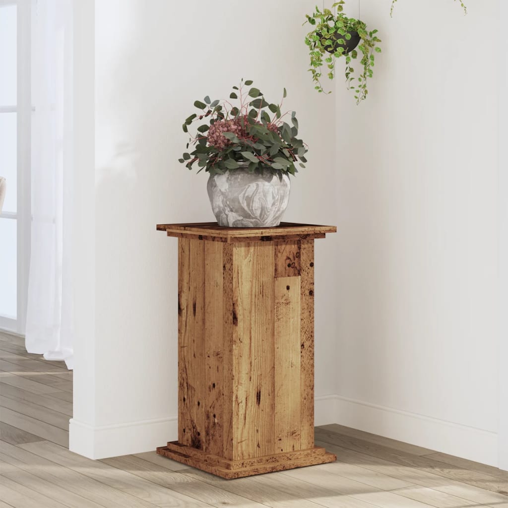 Vidaxx support pour plantes 33x33x60 cm bois traité, couleur bois ancien