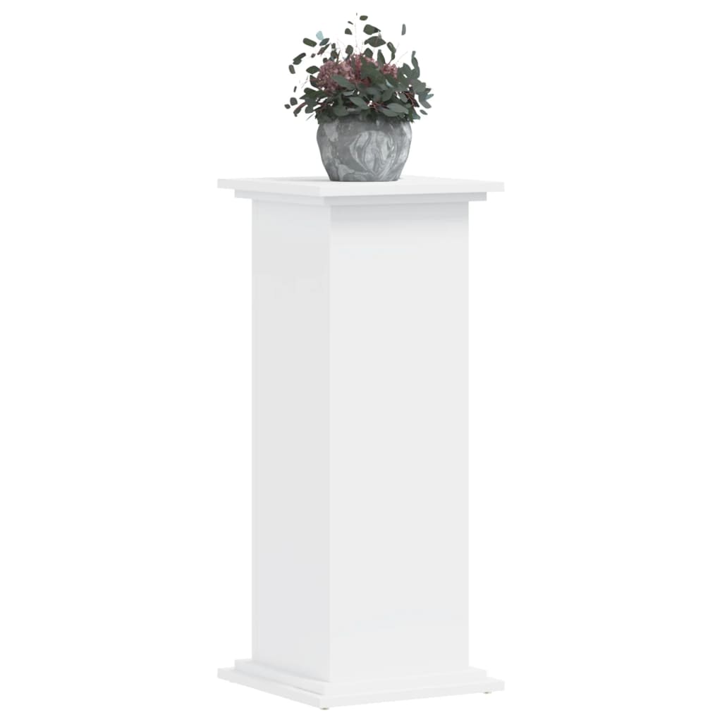 Vidaxx support pour plantes 33x33x80 cm bois d'ingénierie blanc