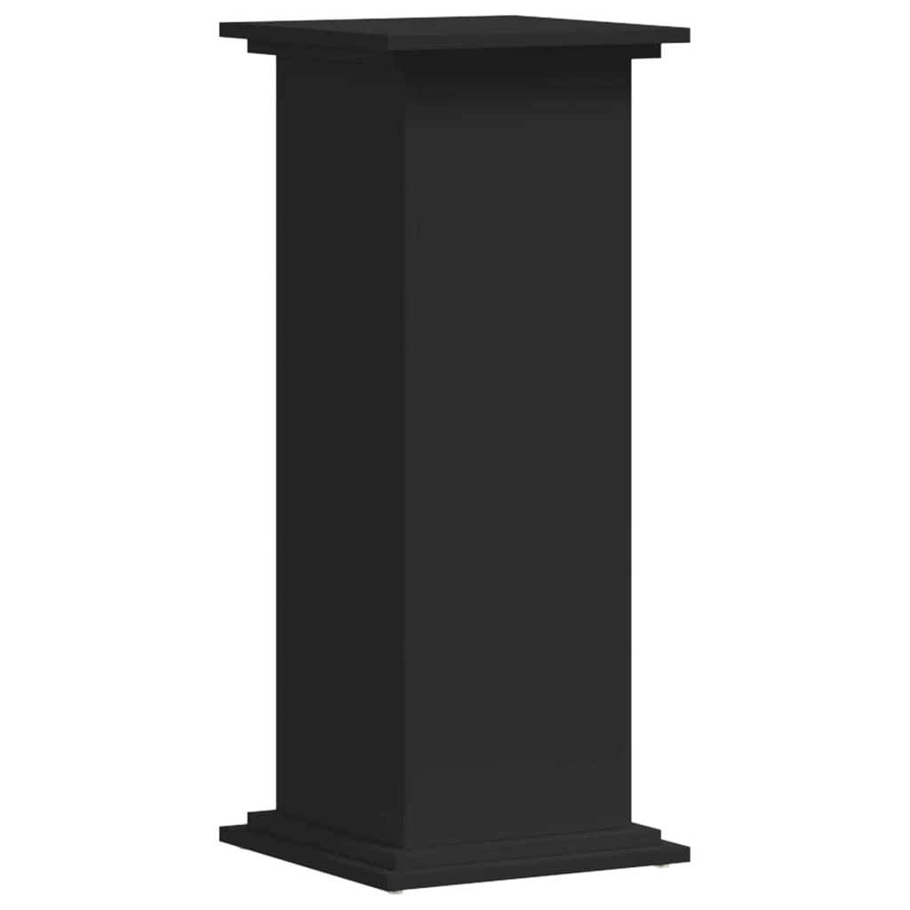 VidaXL Support pour plantes 33x33x80 cm bois traité noir