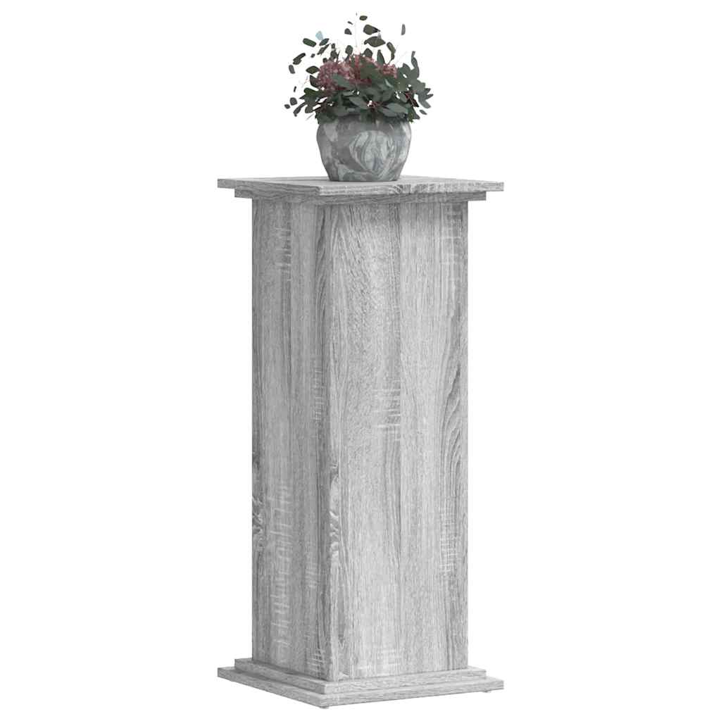 Vidaxx support pour plantes 33x33x80 cm bois d'ingénierie chêne sonoma gris