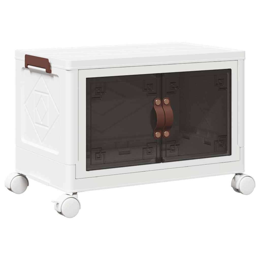 Vidaxx boîte de rangement empilable à roulettes 28 l 48,5x29,5x33 cm