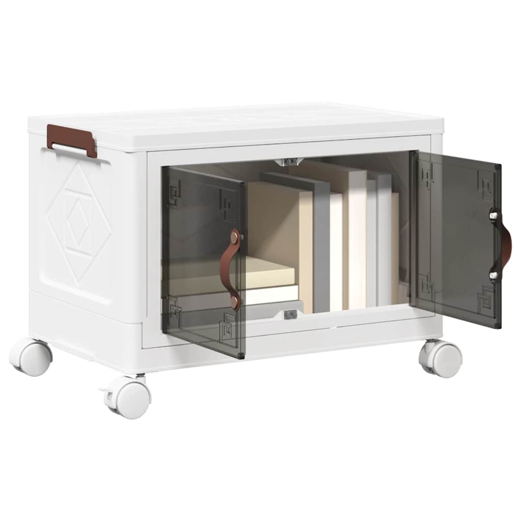 Vidaxx boîte de rangement empilable à roulettes 28 l 48,5x29,5x33 cm