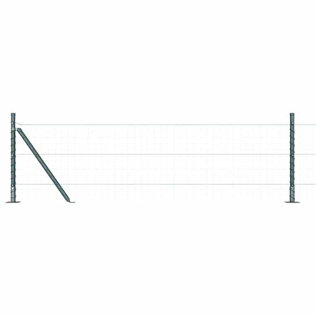 Vidaxl poteau de clôture 26 pcs gris 3,2 x 3,2 x 50 cm