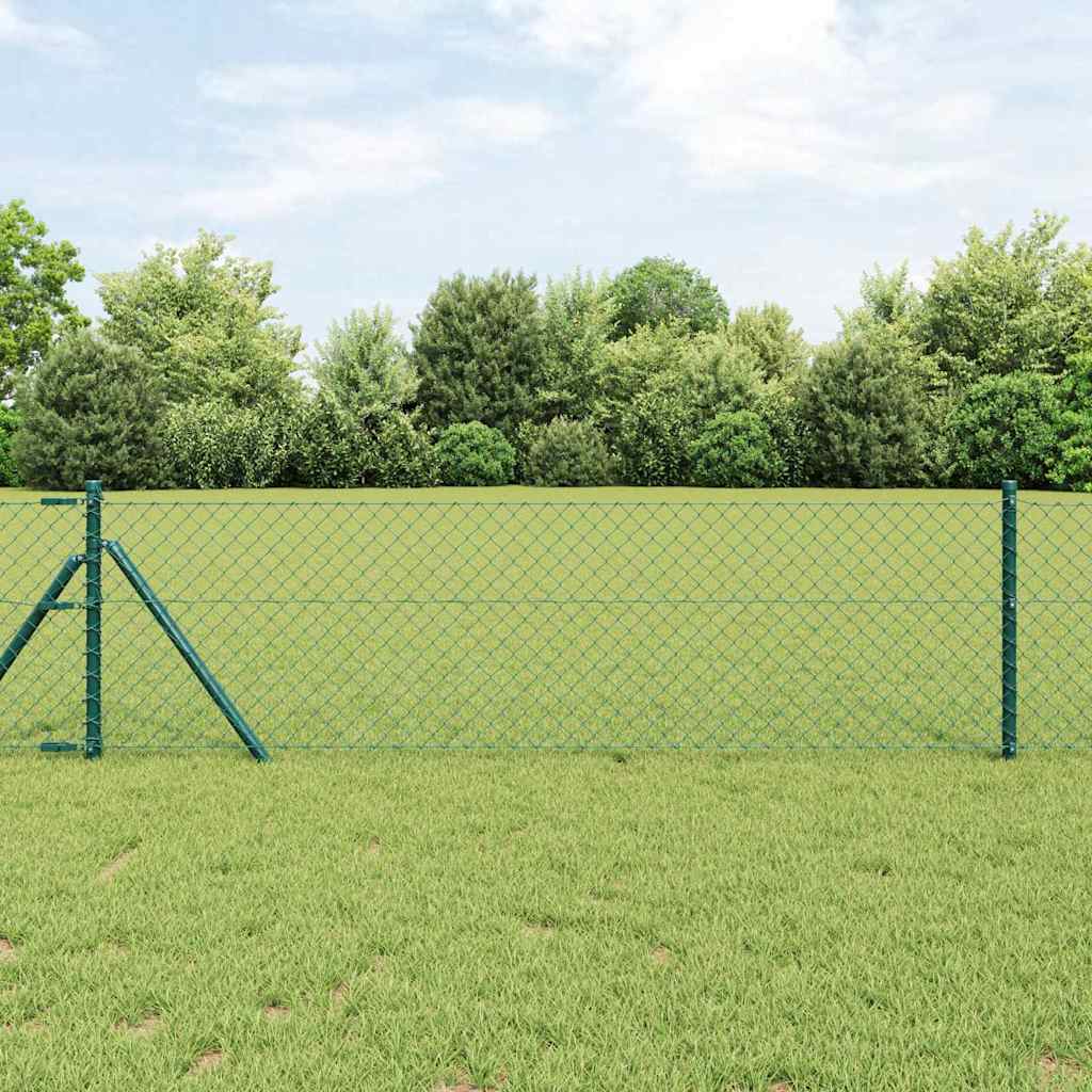 Poteau de clôture Vidaxl vert 10 x 0,4 m (maille 40 x 40 mm)