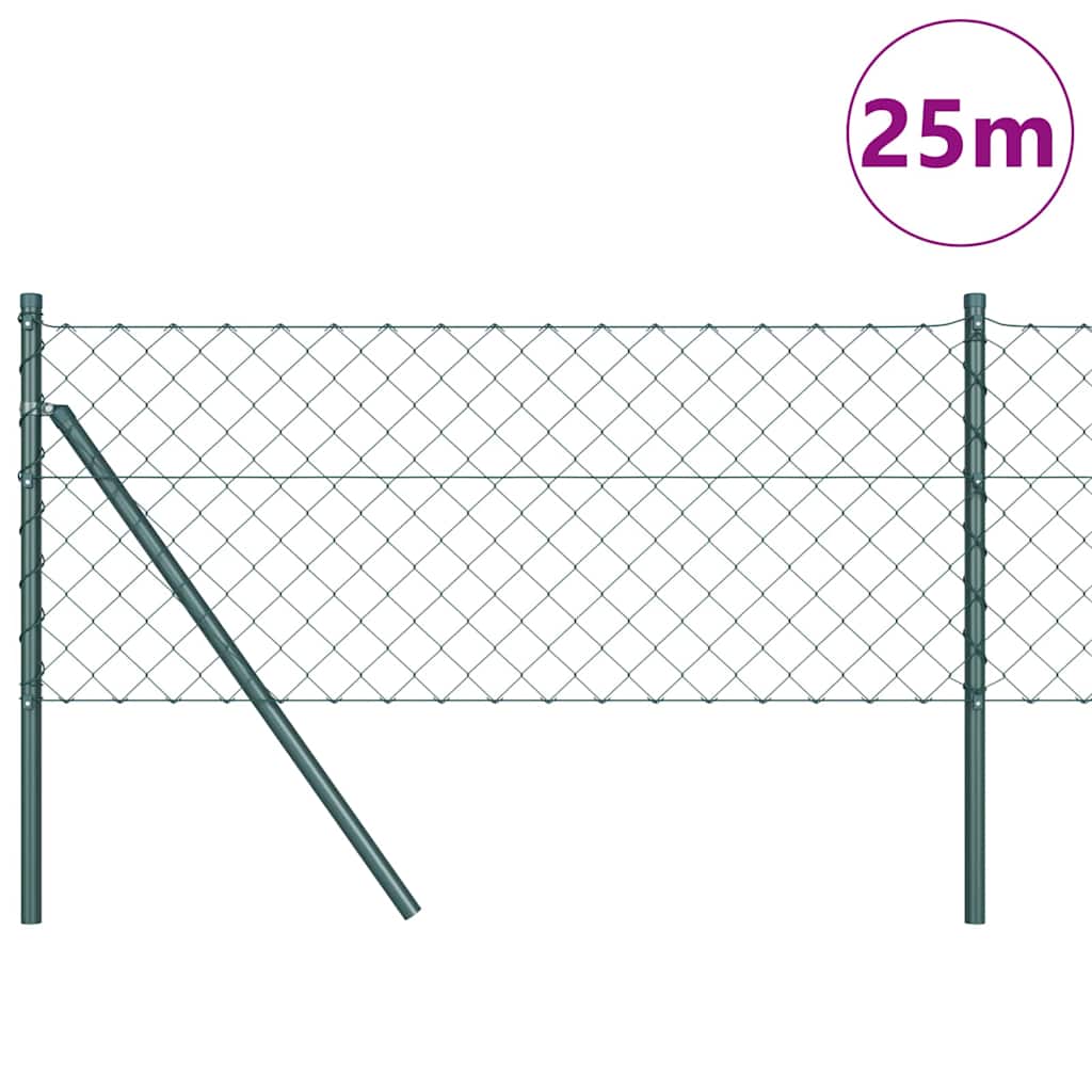Poteau de clôture Vidaxl vert 25 x 0,6 m (maille 60 x 60 mm)