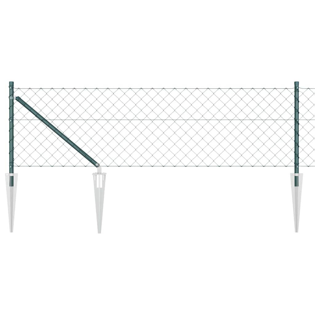 Poteau de clôture Vidaxl vert 10 x 0,8 m (maille 40 x 40 mm)