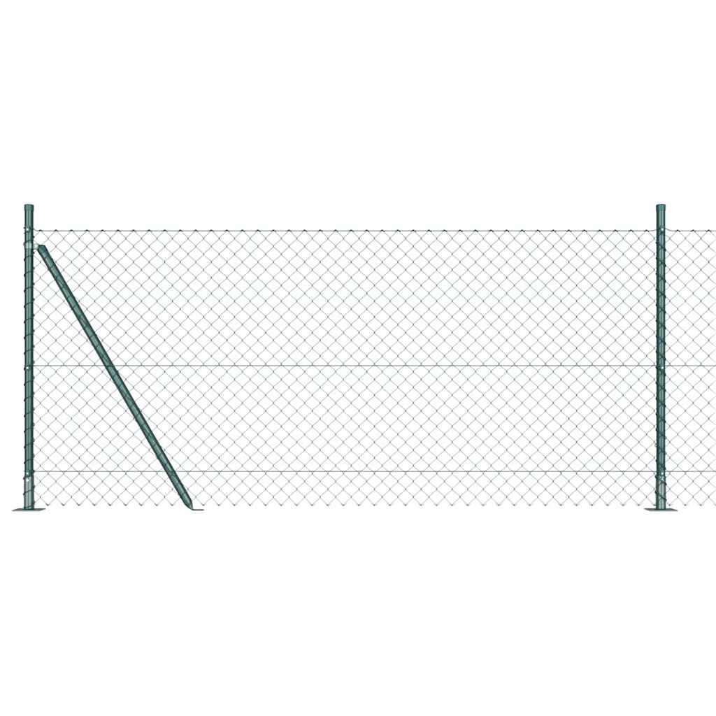 Poteau de clôture Vidaxl vert 10 x 0,8 m (maille 40 x 40 mm)