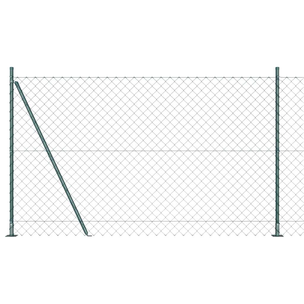 Poteau de clôture Vidaxl vert 10 x 1,6 m (maille 60 x 60 mm)
