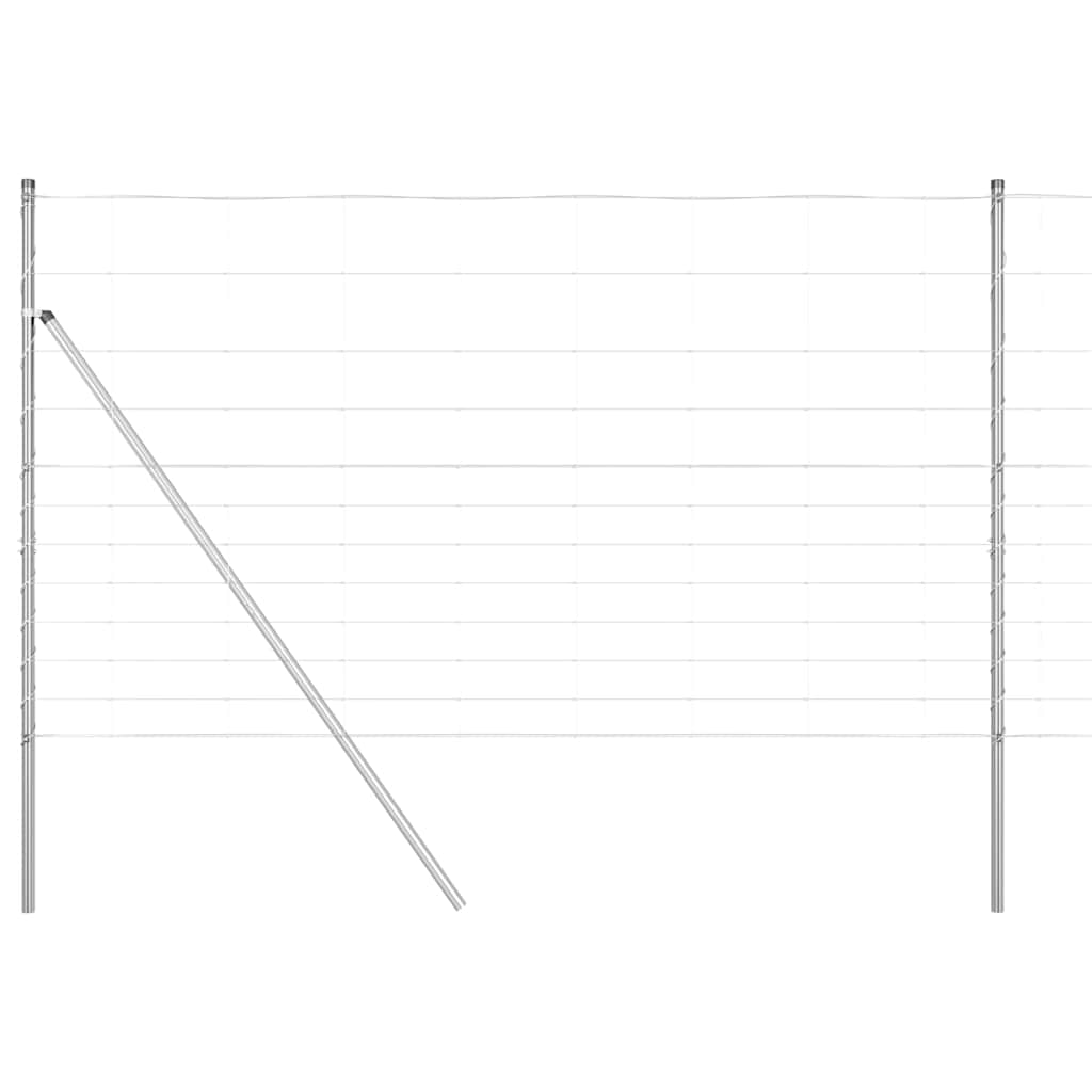Vidaxl afrasteringspaal gegalvaniseerd 25 x 1,4 m staal