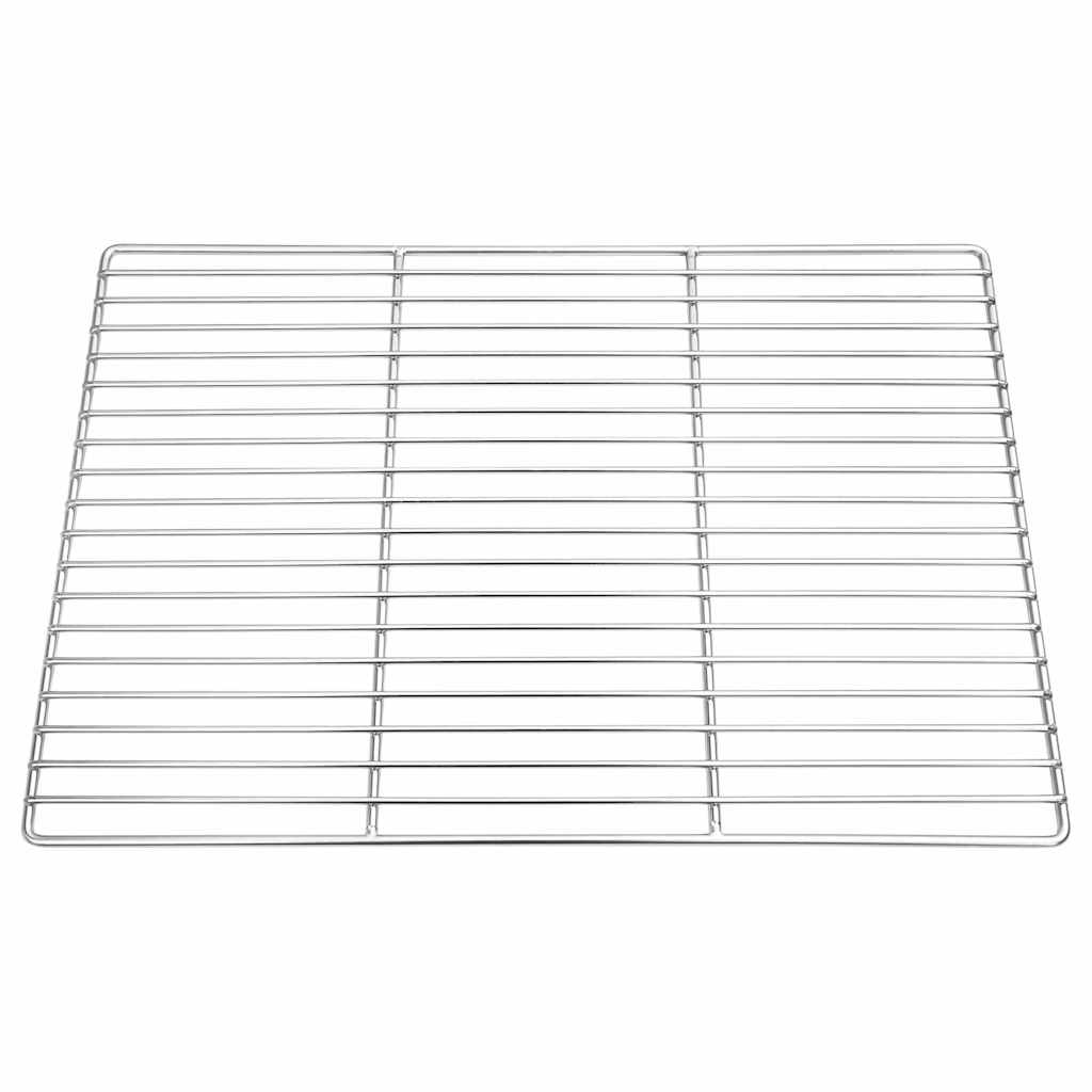 Vidaxl grillrooster zilver 50 x 35 cm roestvrij staal