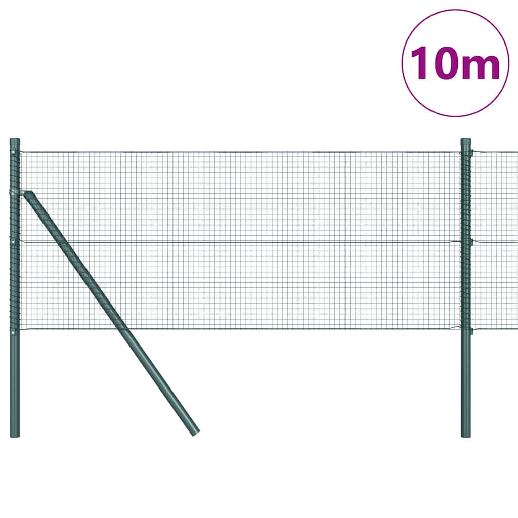 Vidaxl afrasteringspaal groen 10 x 0,6 m (16 x 16 mm gaas)