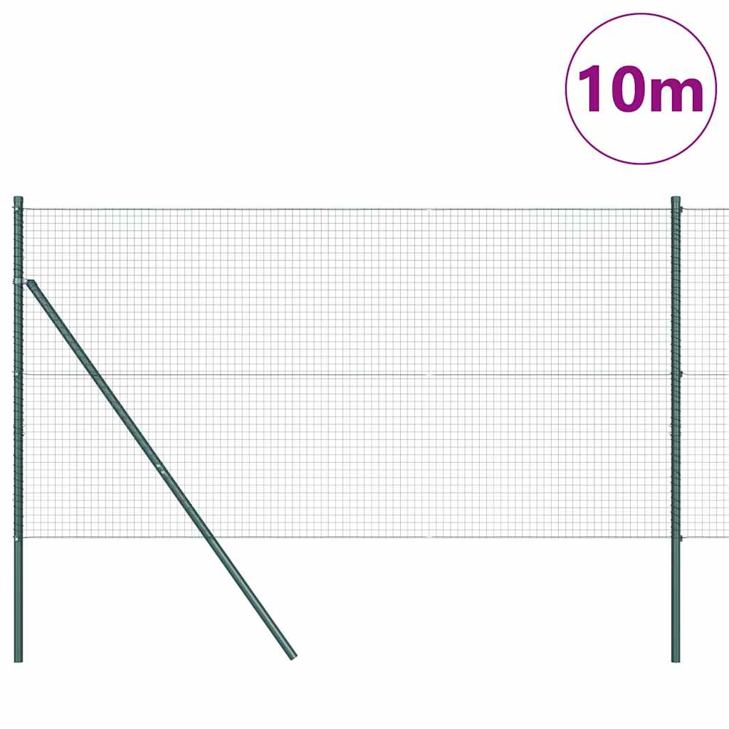 Vidaxl afrasteringspaal groen 10 x 1,2 m (25 x 25 mm gaas)