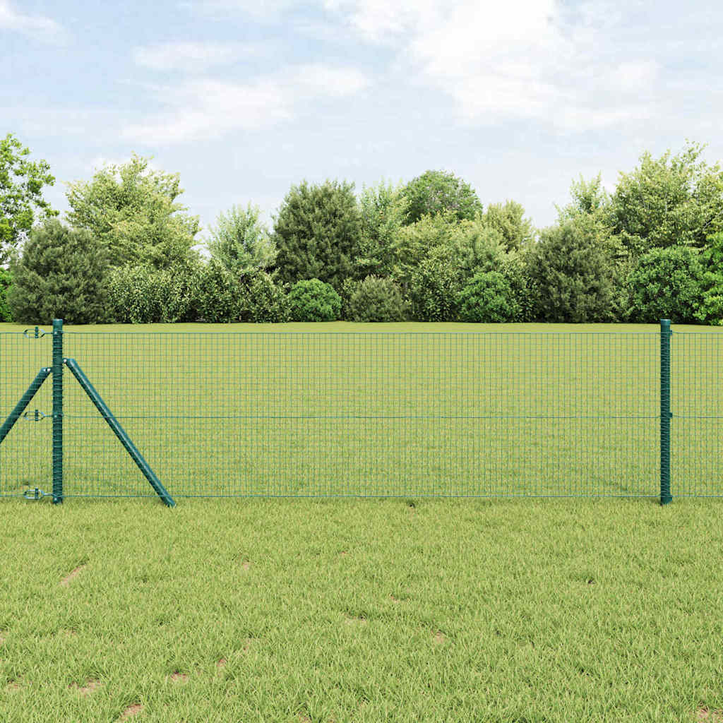 Vidaxl afrasteringspaal groen 50 x 0,4 m (19 x 19 mm gaas)