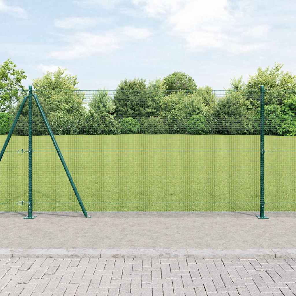 Vidaxl afrasteringspaal groen 10 x 1,2 m (19 x 19 mm gaas)
