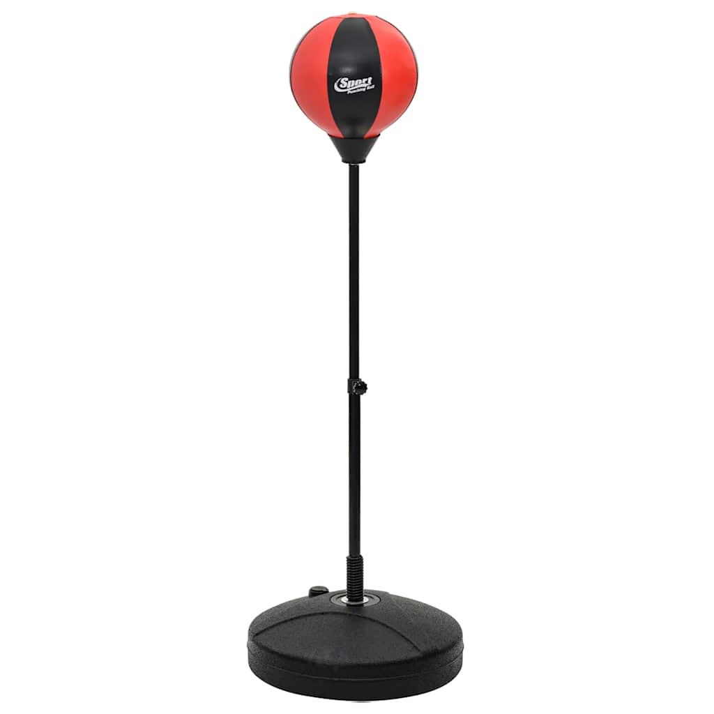 VidaXL ensemble de punching ball avec gants et pompe réglable 81-122 cm