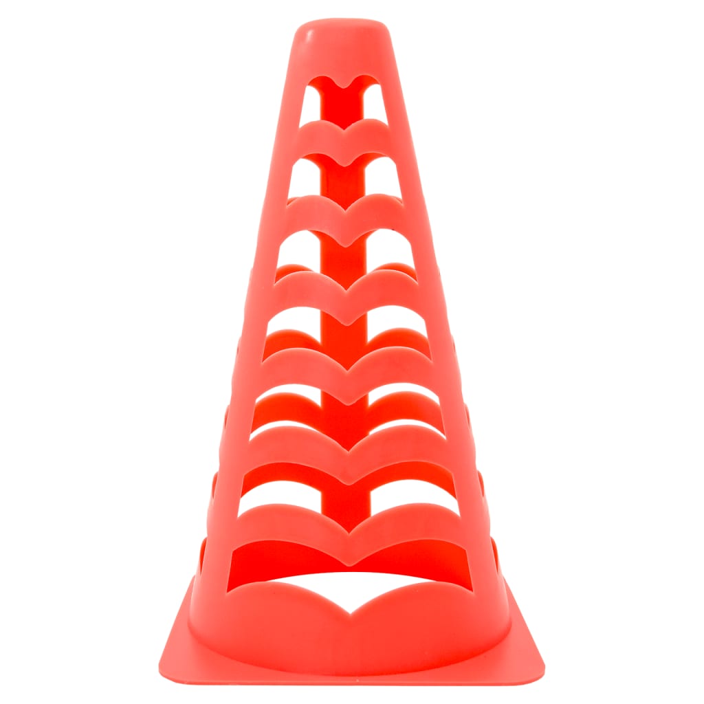 Vidaxx pions de football 6 pcs empilables 13x13x22,5 cm orange