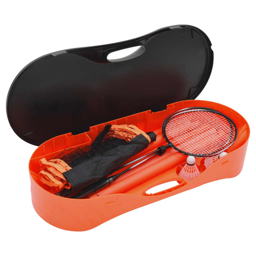 Set de badminton Vidaxx avec 2 raquettes, filet et mallette de rangement 292x30x152 cm