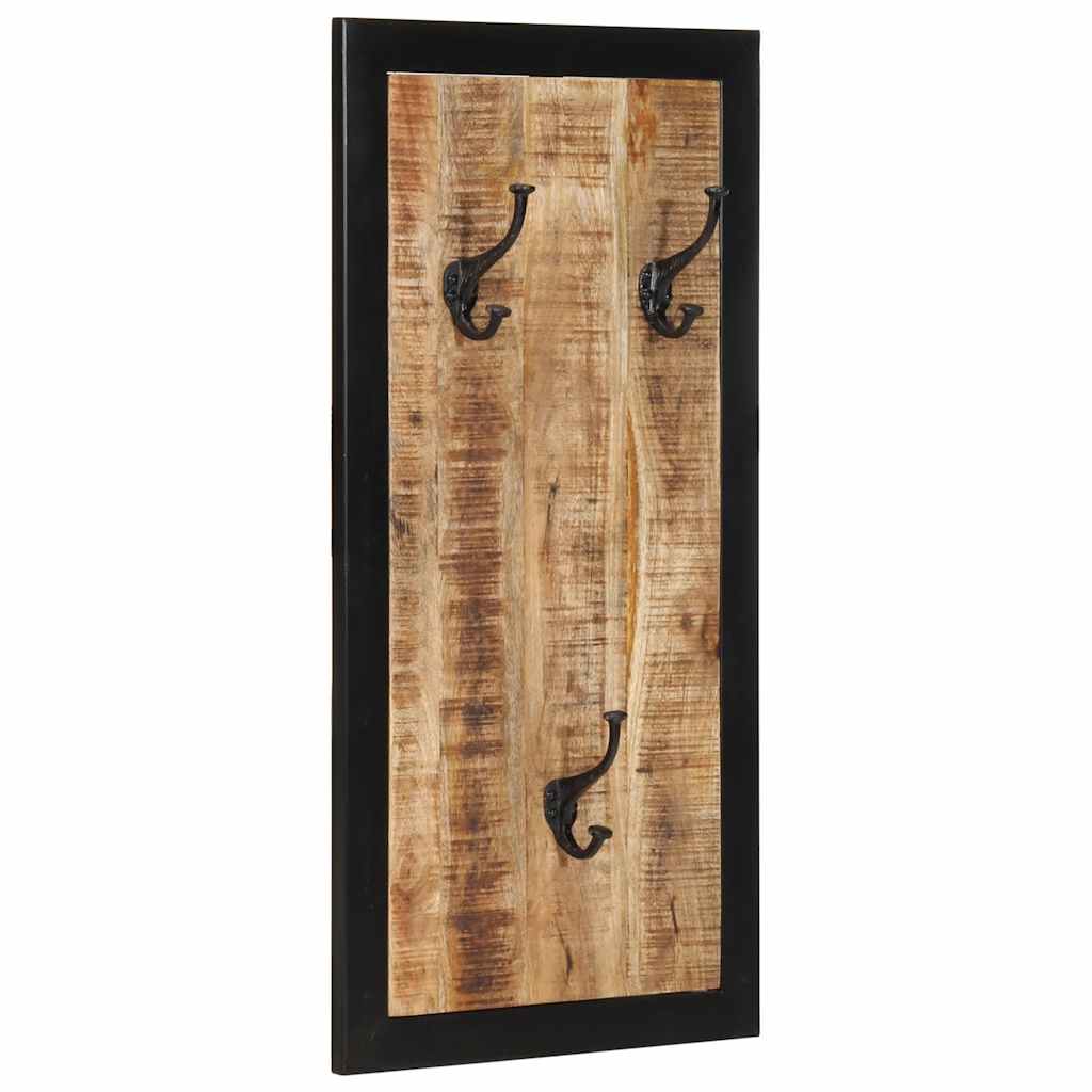 Vidaxx portemanteau 40x2x80 cm bois de manguier massif brut