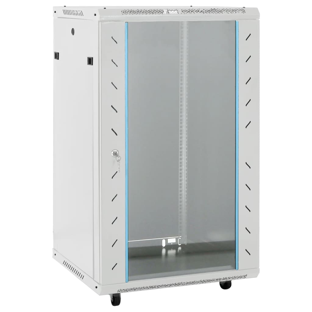VidaXL Armoire réseau 18U 19 IP20 60x60x100 cm gris