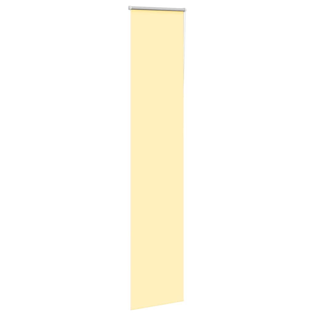VidaXL store enrouleur 40x230 cm tissu occultant jaune largeur 35,7 cm