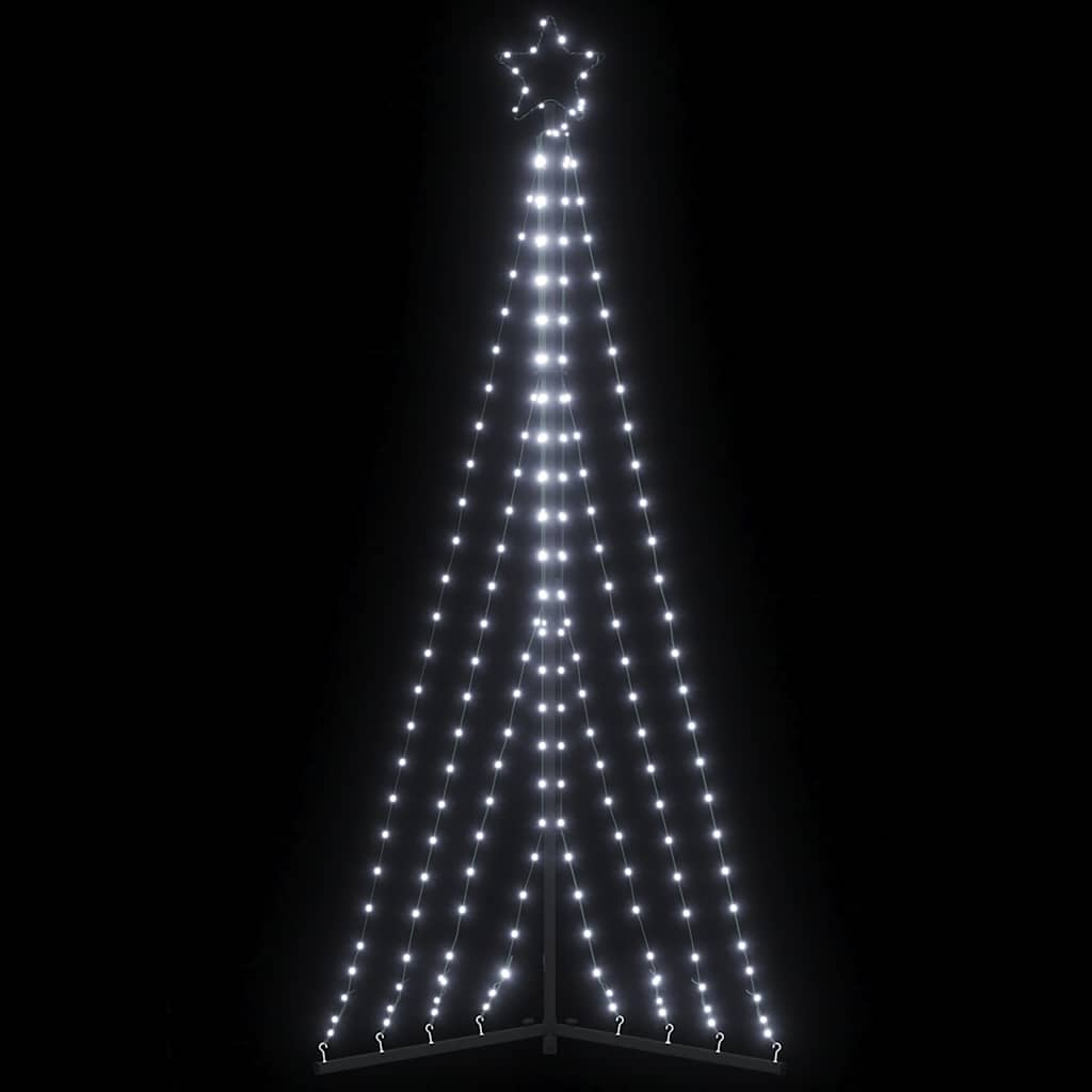 Vidaxxl Sapin de Noël LED 339 LED blanc froid 182 cm