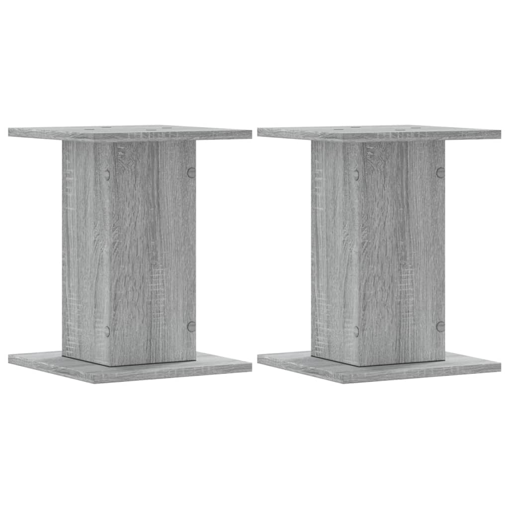 VidaXL supports pour plantes 2 pcs 30x30x40 cm bois d'ingénierie gris sonoma
