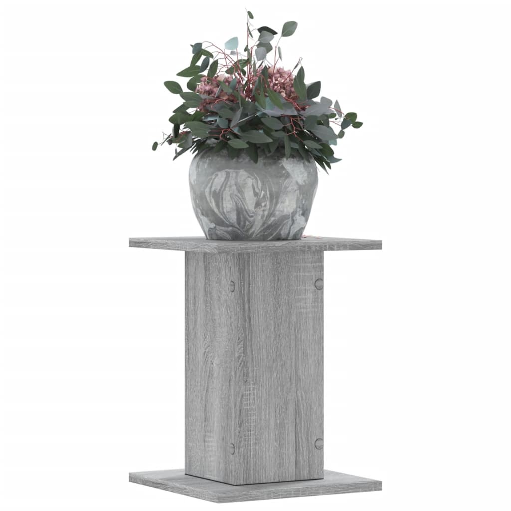 VidaXL supports pour plantes 2 pcs 30x30x40 cm bois d'ingénierie gris sonoma