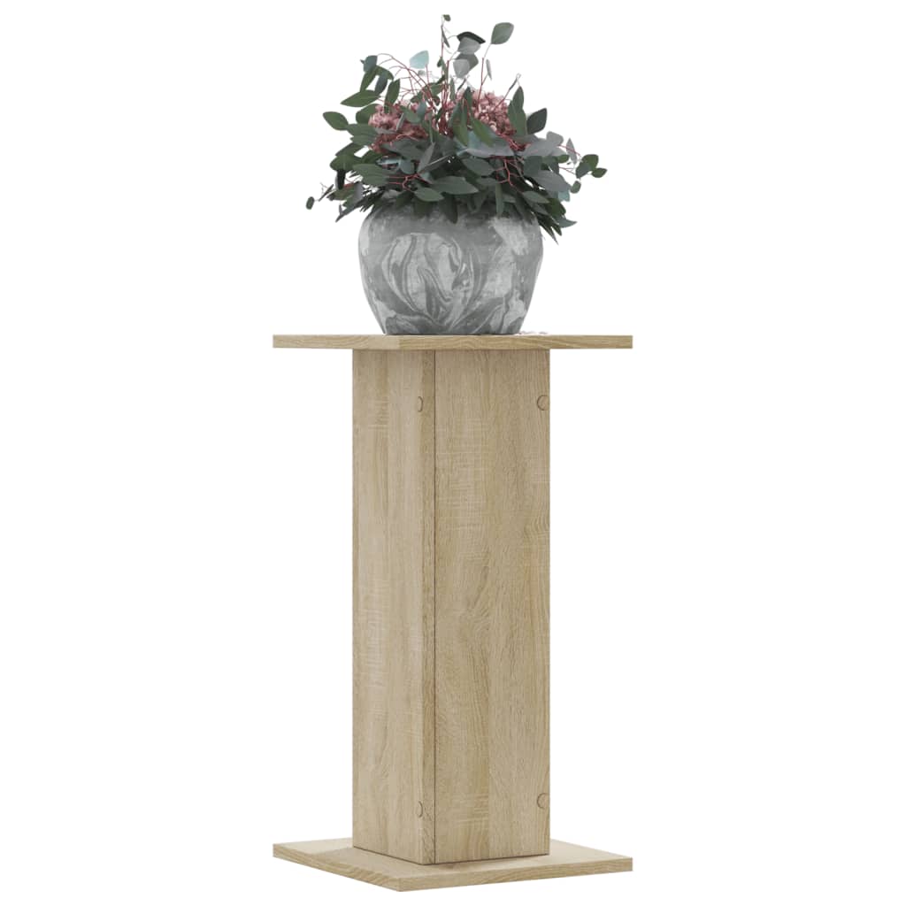 Vidaxxl supports pour plantes 2 pcs 30x30x60 cm chêne sonoma en dérivé du bois