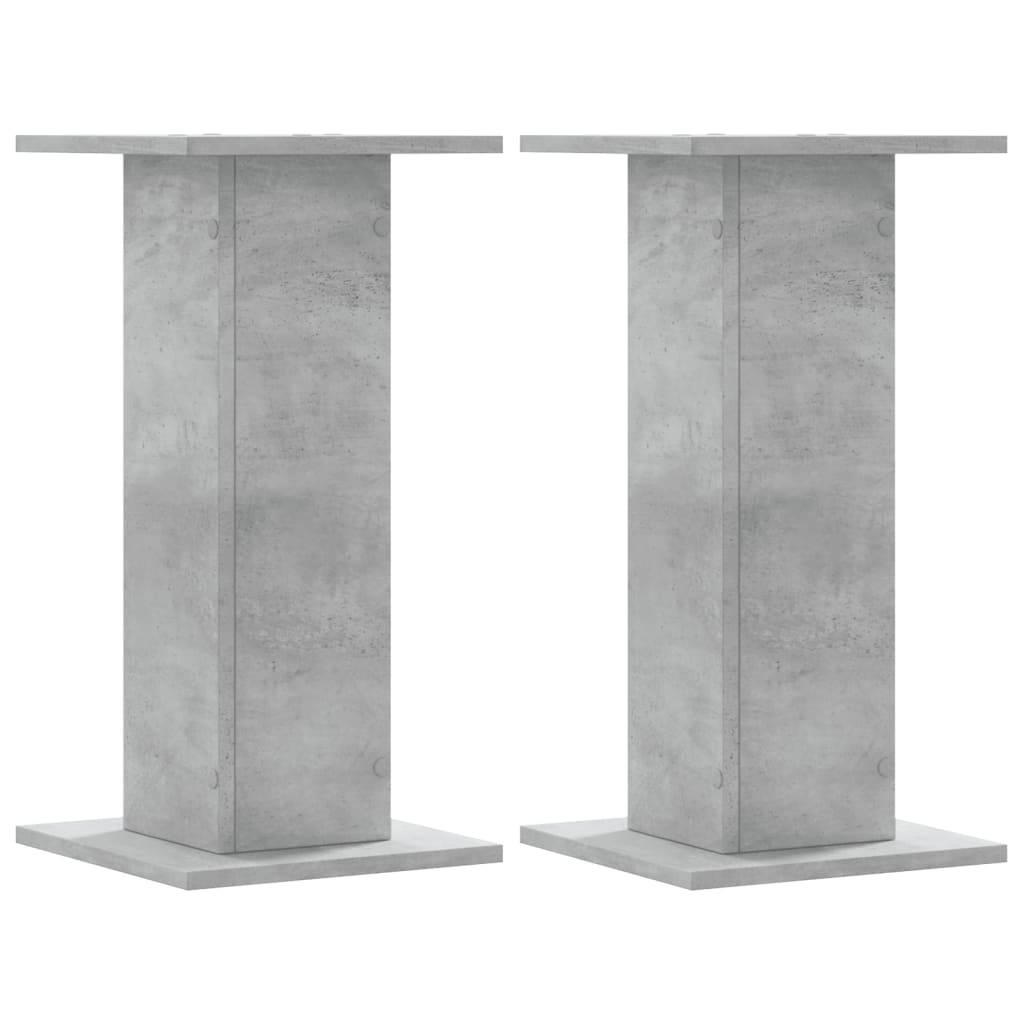 Vidaxx supports pour plantes 2 pcs 30x30x60 cm bois d'ingénierie béton gris