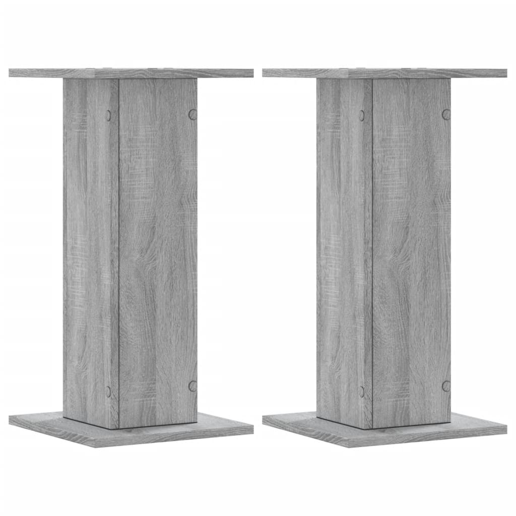 VidaXL supports pour plantes 2 pcs 30x30x60 cm bois d'ingénierie gris sonoma