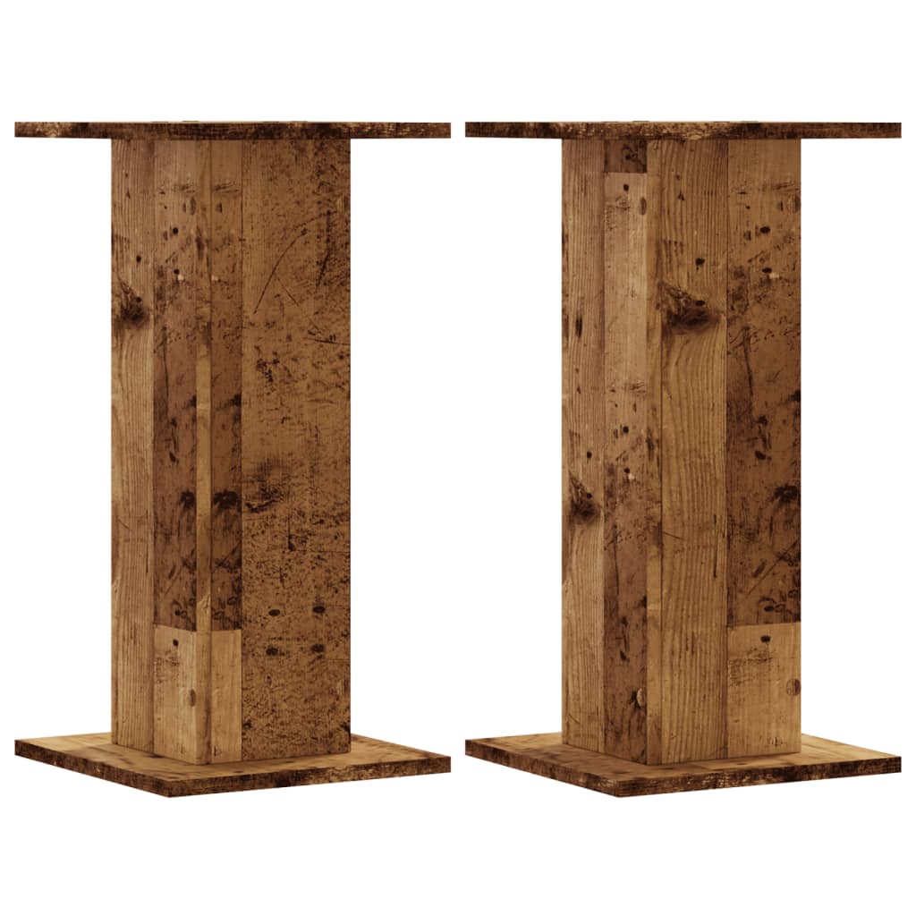 Vidaxx supports pour plantes 2 pcs 30x30x60 cm bois traité, couleur bois ancien