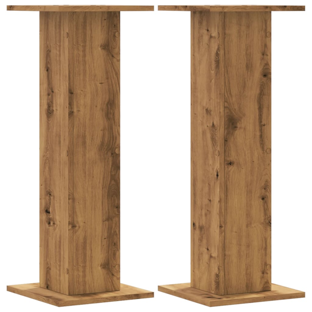 Vidaxx porte-plantes 2 pcs 30x30x80 cm bois chêne artisanal