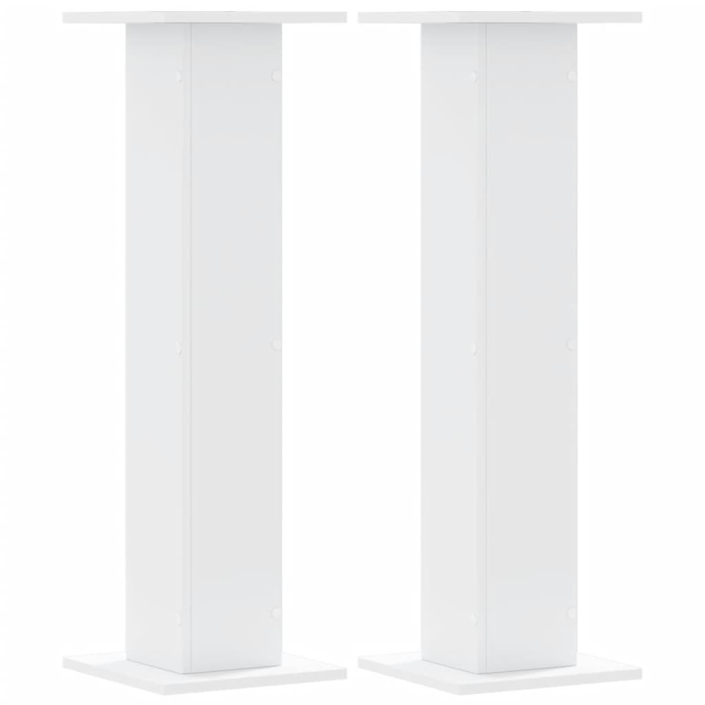 Vidaxx supports pour plantes 2 pcs 30x30x95 cm bois d'ingénierie blanc