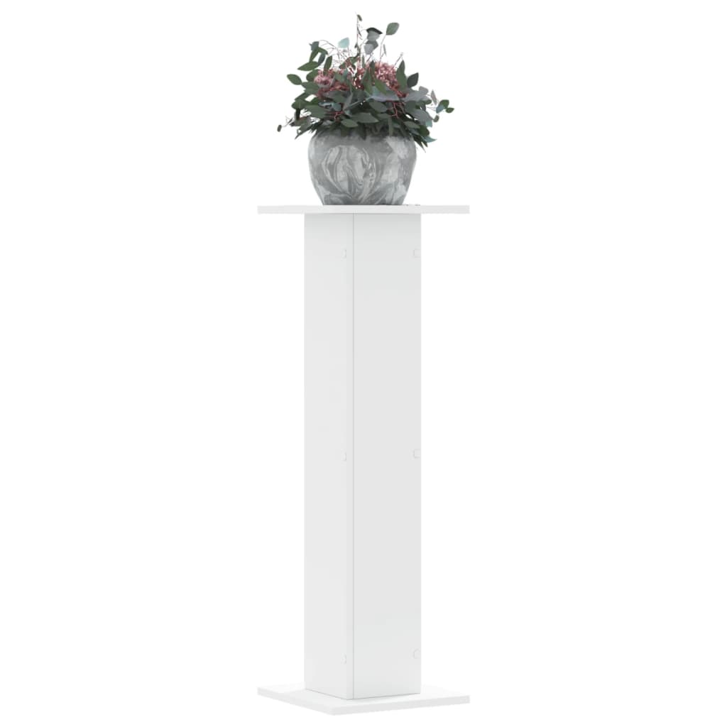Vidaxx supports pour plantes 2 pcs 30x30x95 cm bois d'ingénierie blanc