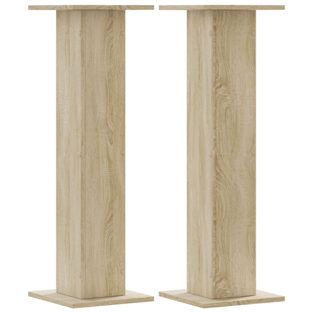 Vidaxx supports pour plantes 2 pcs 30x30x95 cm bois d'ingénierie chêne sonoma