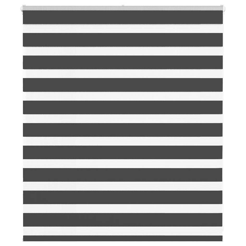 Vidaxx store enrouleur zèbre 120x100 cm largeur de tissu 115,9 cm noir
